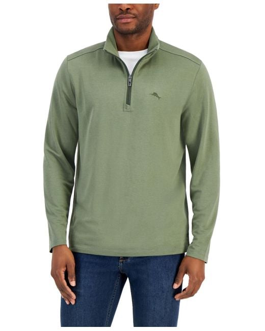 Tommy bahama deals quarter zip sweater