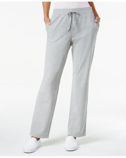 karen scott petite drawstring pants