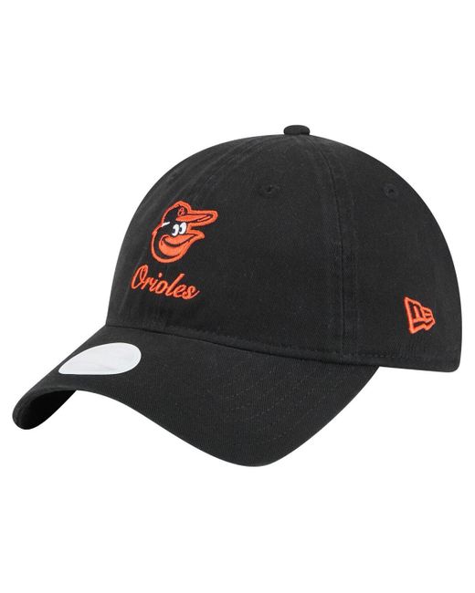 KTZ Black Baltimore Orioles Preppy Team 9twenty Adjustable Hat