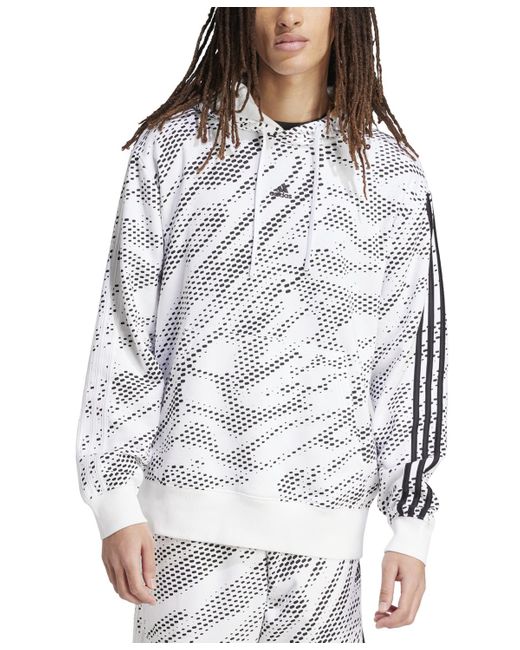 Adidas Gray All Szn Snack Attack French Terry Hoodie for men