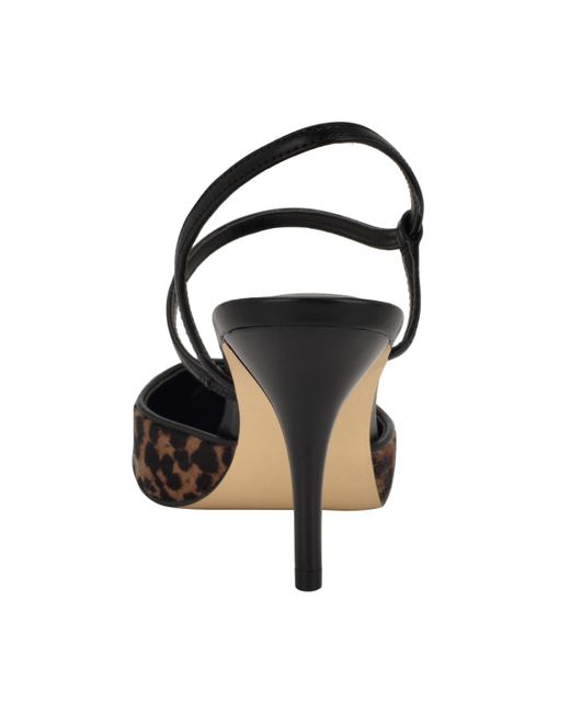 Calvin Klein Metallic Cordera Strappy Stiletto Pumps