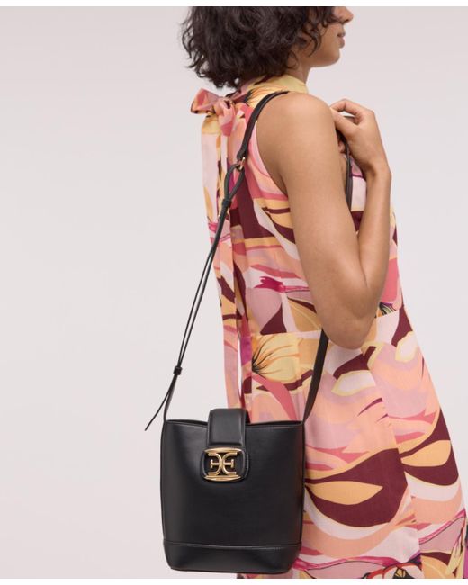 Sam Edelman Black Hazel Bucket Bag