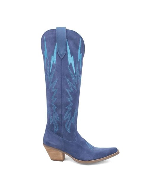 Dingo Blue Thunder Road Leather Boots