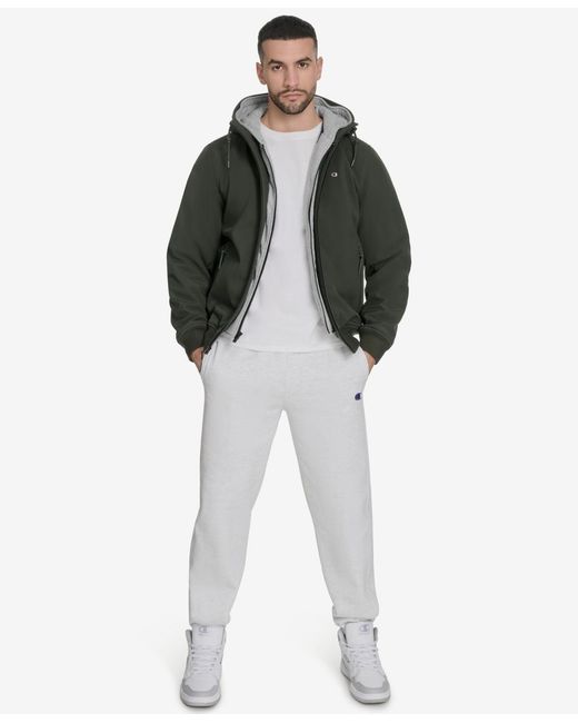 Champion Green Softshell Bomber Jacket for men