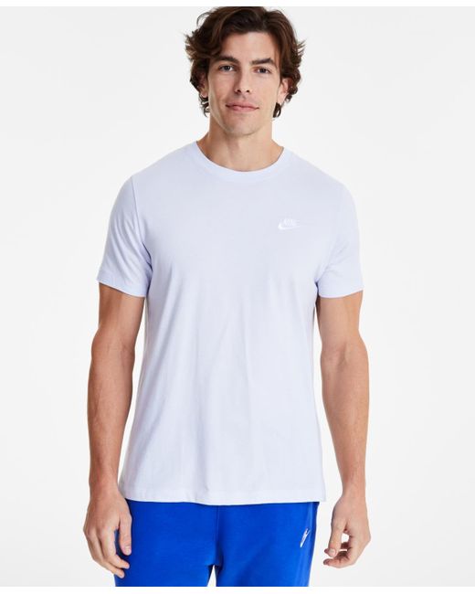 Nike White Sportswear Club T-shirt for men
