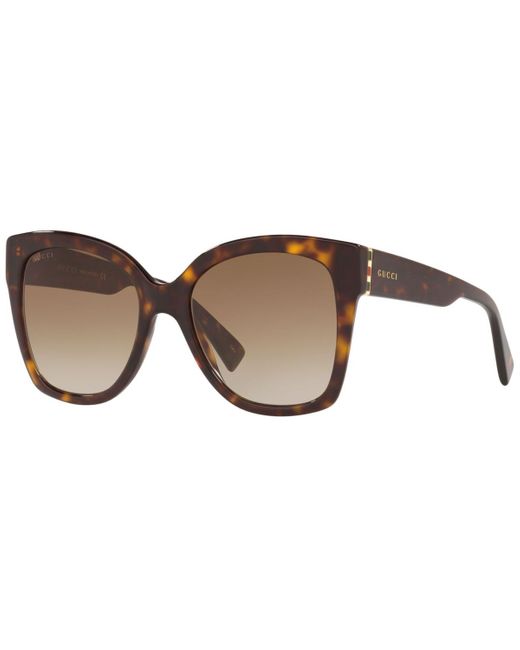 Gucci Brown GG0459S Women's Rectangle Sunglasses