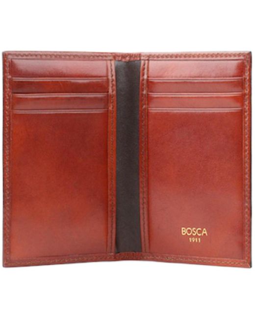 Bosca Genuine Leather 8 Pocket Credit Card Case for men