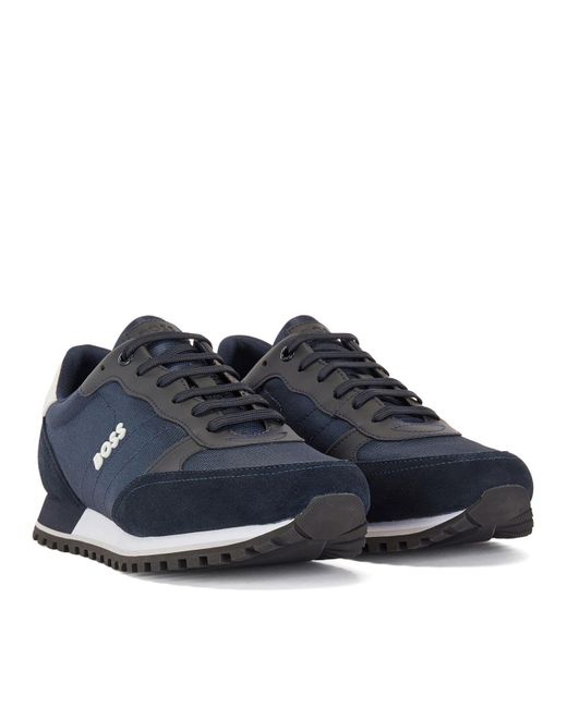 BOSS by HUGO BOSS Rubber Running-style Trainers Shoes in Dark Blue ...