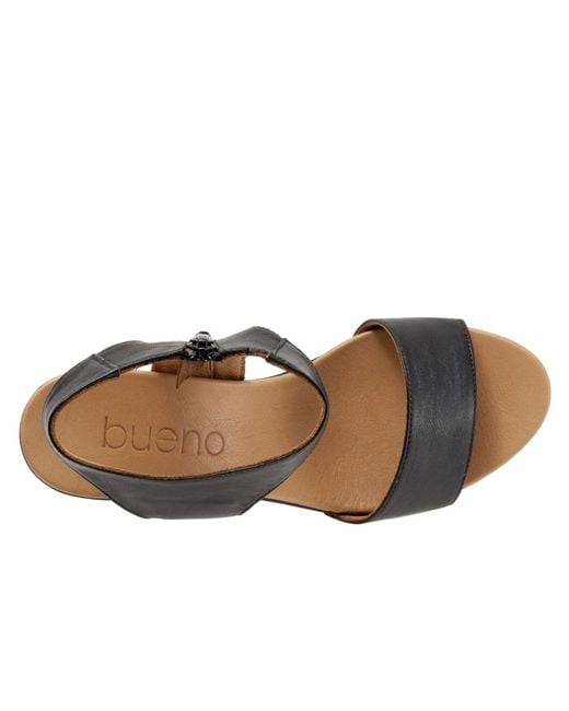 BUENO Black Ida Sandal