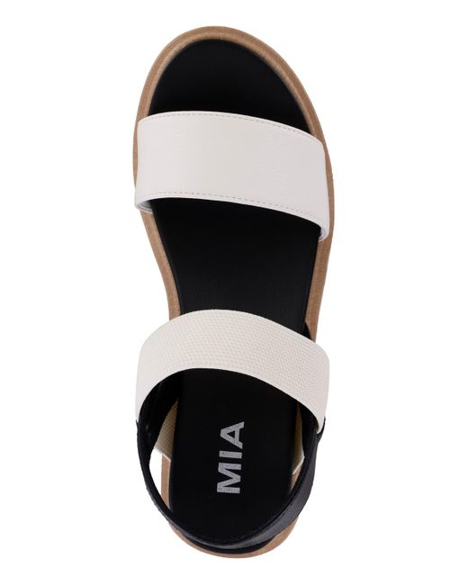 MIA Black Jene Platform Sandals