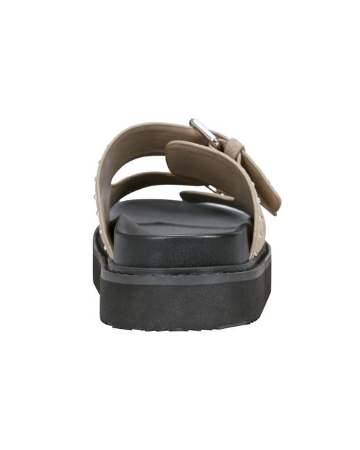 Marc Fisher Brown Agusta Slip-on Casual Sandals