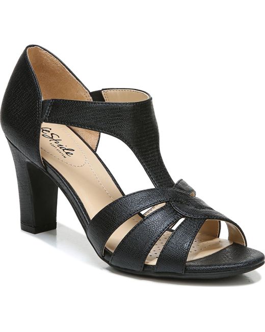 LifeStride Caramel Dress Sandals in Black | Lyst