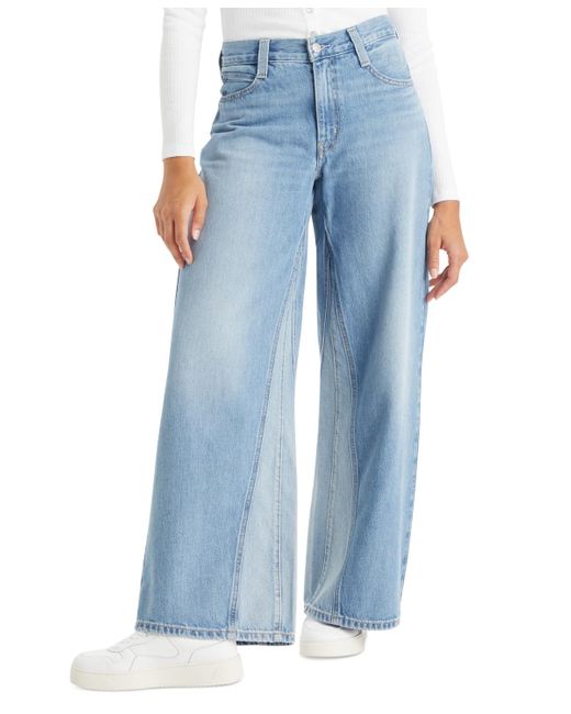 Levi's Blue '94 baggy Spliced Cotton Wide-leg Jeans