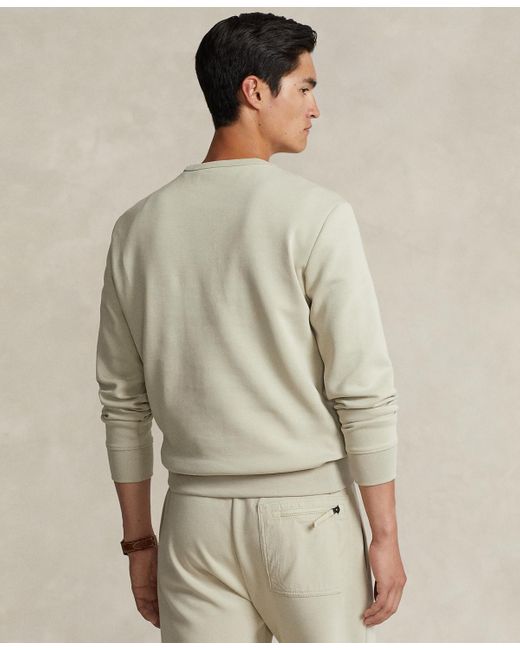 Polo Ralph Lauren Double-knit Pocket Sweatshirt in Natural for Men | Lyst