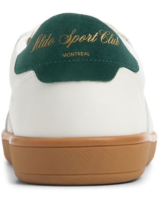 ALDO White Uptown Synthetic Lace Up Sneakers for men