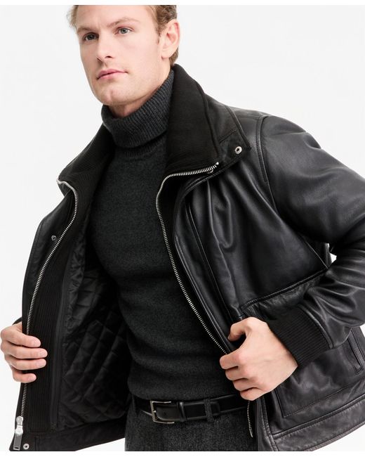 Bagatelle Black Bomber Jacket for men