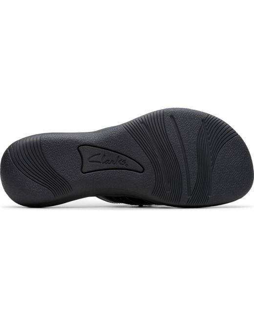 Clarks Black Cloudsteppers Breeze Opal H Sandals