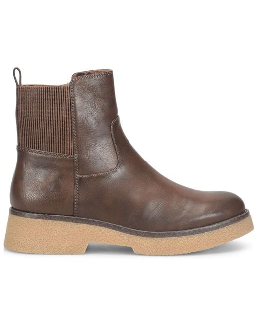 b.ø.c. Brown Jayla Zipper Booties