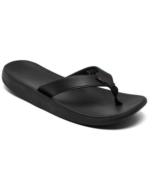 Nike Synthetic Bella Kai Thong Sandals From Finish Line in Black - Lyst