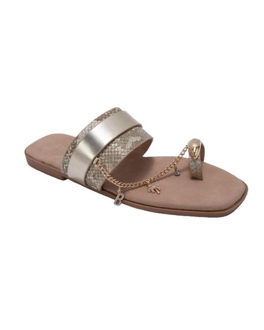 Bebe Metallic S Thong Sandals