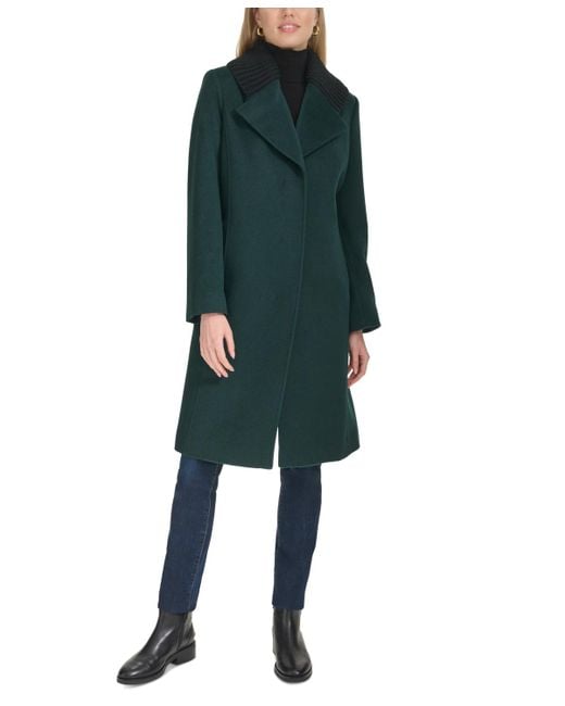 Cole haan shawl collar wrap coat outlet