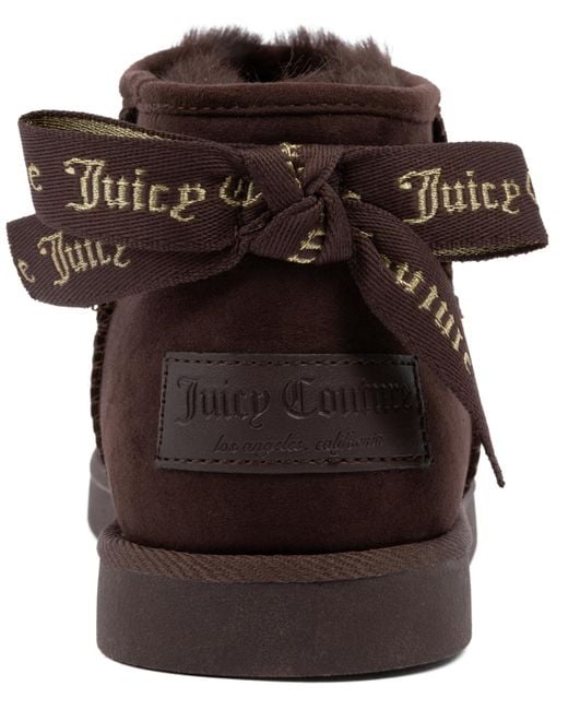 Juicy Couture Brown Kelsey Round Toe Cold Weather Booties