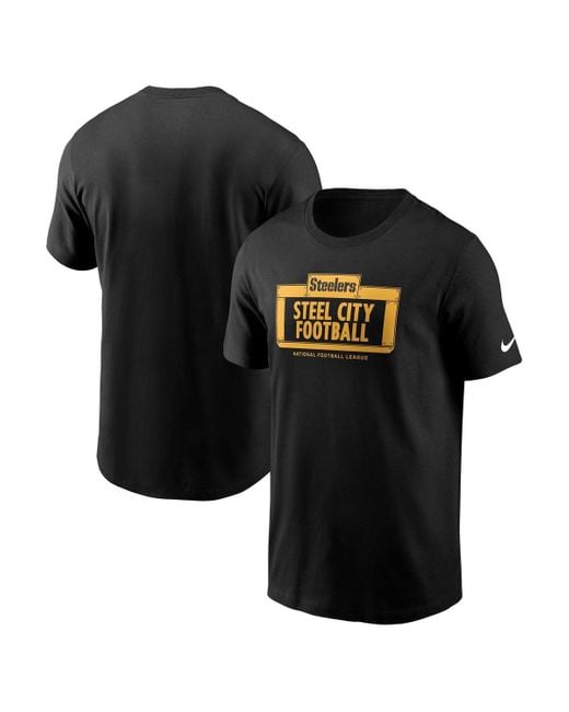 Nike Black Pittsburgh Steelers Primetime Local Essential T-shirt for men