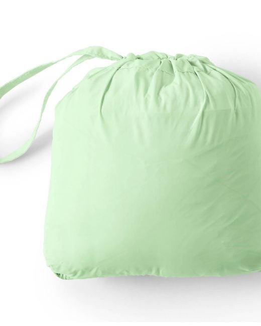 Lands' End Green Wanderweight Packable Down Vest