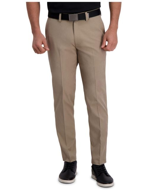Haggar Synthetic Cool Right Performance Flex Slim Fit Flat Front Pant ...