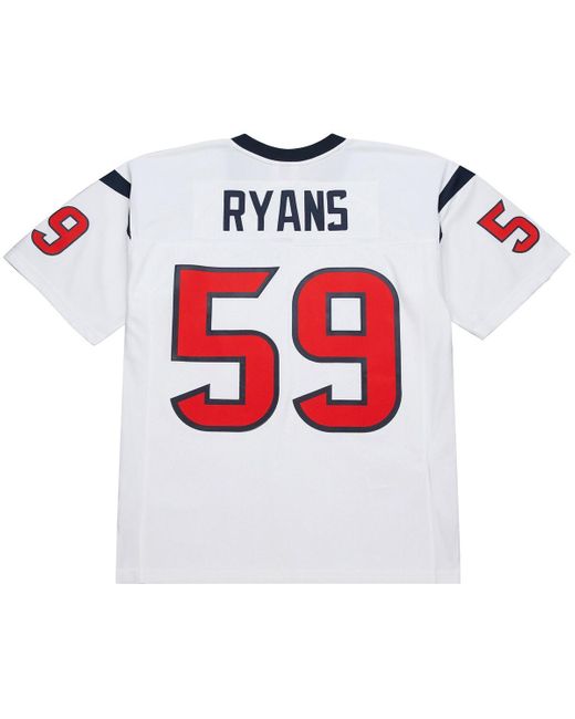 Mitchell & Ness White Mitchell Ness Demeco Ryans Houston Texans 2006 Legacy Replica Jersey for men