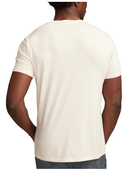 Lucky Brand White Rolling Stones Desert Short Sleeve Crewneck Graphic T-shirt for men