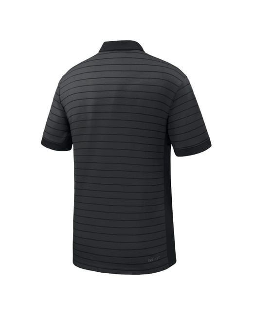 Nike Black Boise State Broncos 2025 Early Season Coaches Sideline Victory Stripe Performance Polo Shirt for men