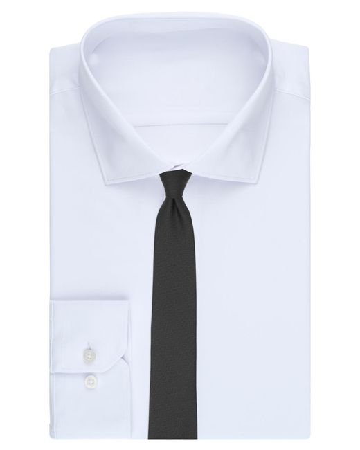 BarIII Gray Chevron Tonal Solid Pattern Tie for men