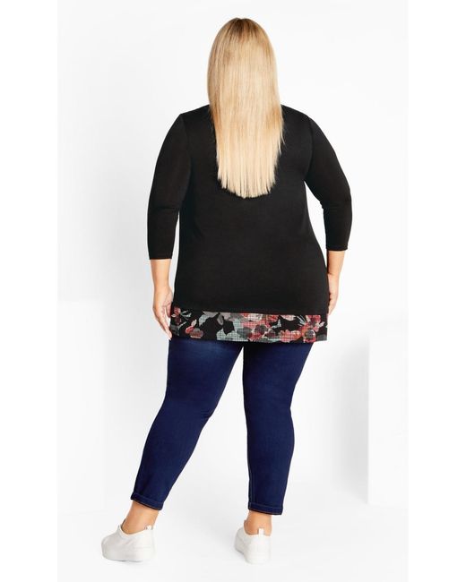 Avenue Black Plus Size Alex Tunic Top