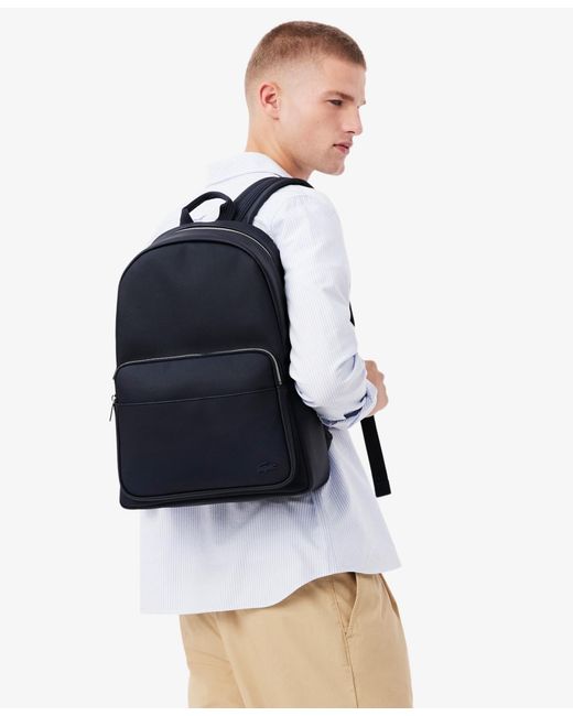 Lacoste Blue Adjustable Straps Backpack for men