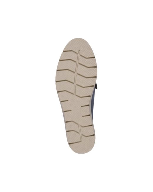 Gc Shoes Blue Fallon Lug Sole Penny Loafers