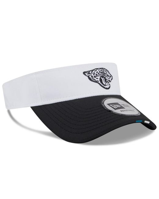 KTZ Multicolor White/black Jacksonville Jaguars 2025 Nfl Training Camp Adjustable Visor Hat for men