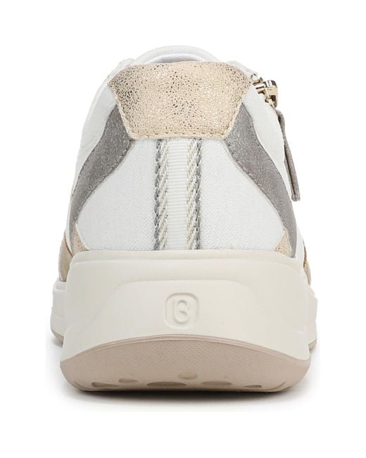 LifeStride White Teamplayer Washable Round Toe Slip On Sneakers