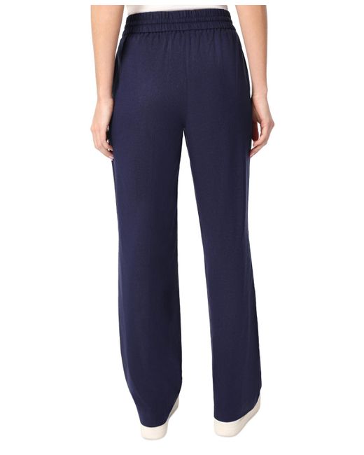 Jones New York Linen Drawstring-waist Buttoned-pocket Pants in Blue | Lyst