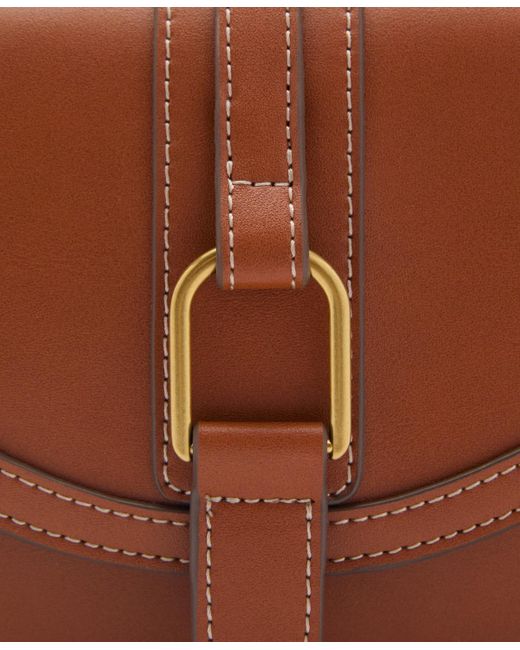 Mango Brown Effect Shoulder Bag