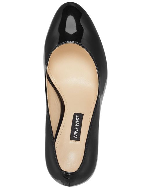 nine west block heel pump