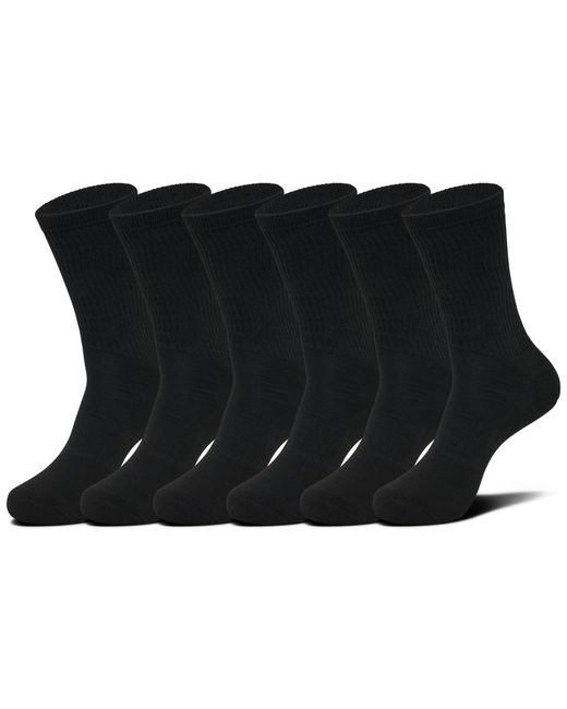 Sof Sole Black 6-pack Crew Socks From Finish Line