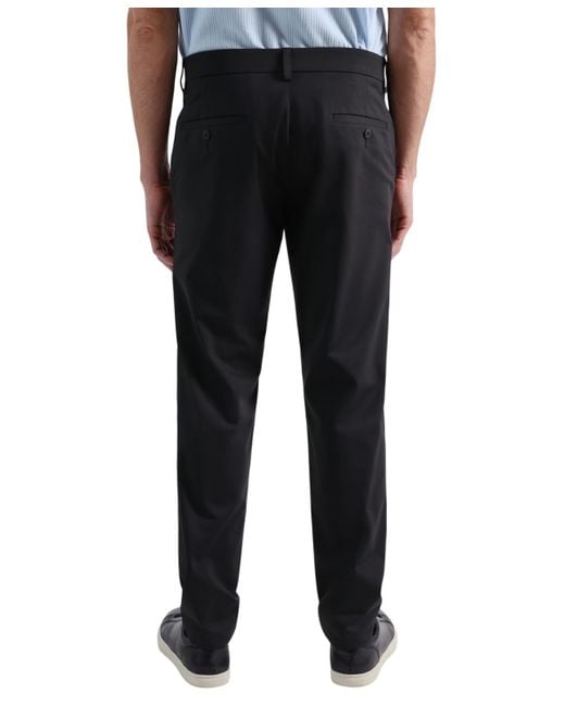 Haggar Blue Classic Fit Sport Travel Performance Dress Pants for men