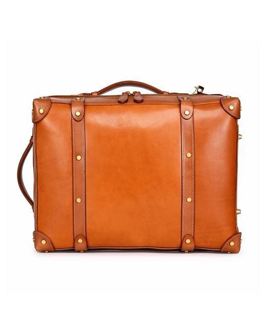 Old Trend Orange Speedwell Medium Leather Trunk Backpack
