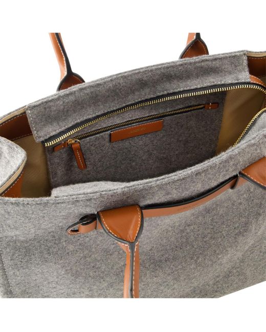 Jason Wu Brown Structured Felt Tote
