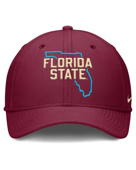 Nike Red Florida State Seminoles Local Swoosh Flex Hat for men