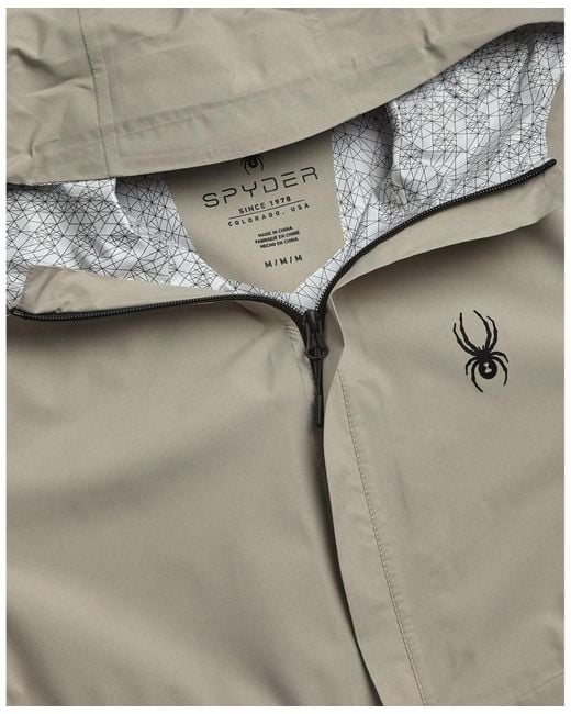 Spyder Gray Cloudy Day Rain Jacket