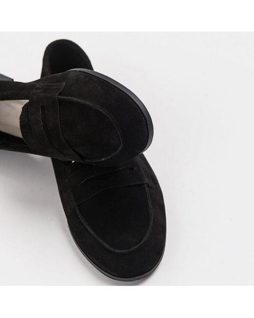 Forever & Always Shoes Women's Black Dorothy Leather Loafer