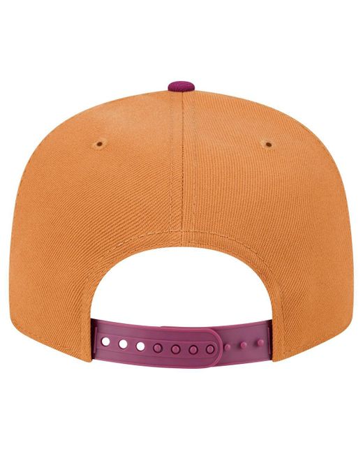 KTZ Orange Brown/purple Detroit Tigers Color Pack Two-tone 9fifty Snapback Hat for men