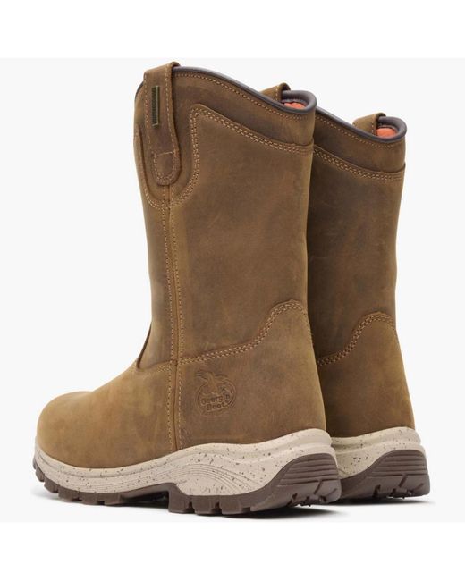 Georgia Boot Brown Eagle Trail Waterproof Pull-on Work Boot